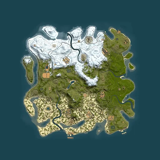 Rust map seed 273798102, 4300x4300m top-down preview