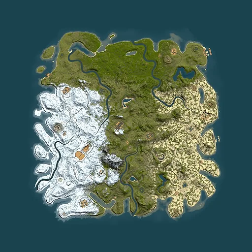 Rust map seed 364088594, 5750x5750m top-down preview