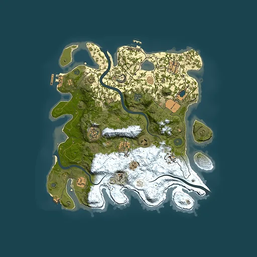 Rust map seed 579136225, 3550x3550m top-down preview