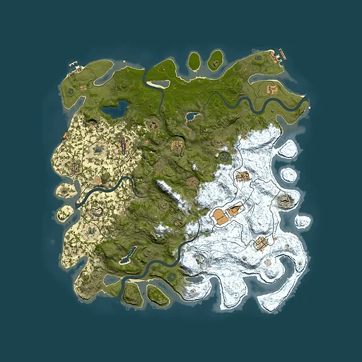 Rust map seed 2089231034, 4850x4850m top-down preview