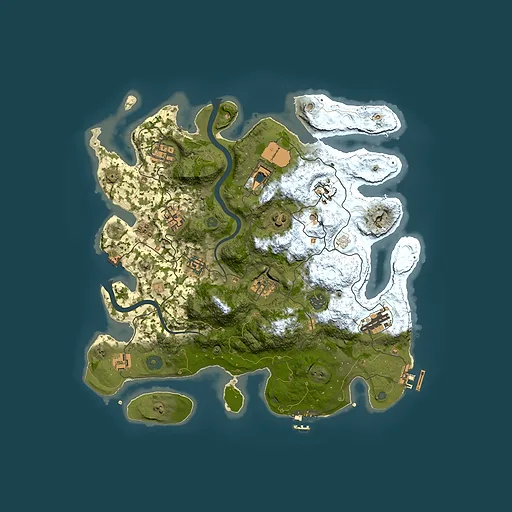 Rust map seed 250115690, 3700x3700m top-down preview