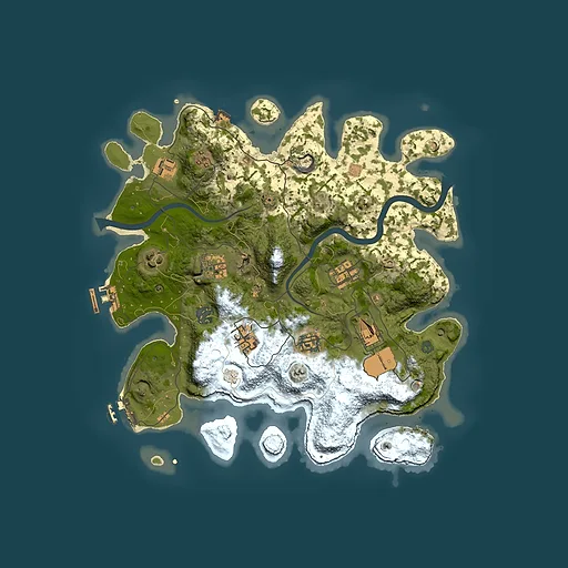 Rust map seed 89582205, 3500x3500m top-down preview