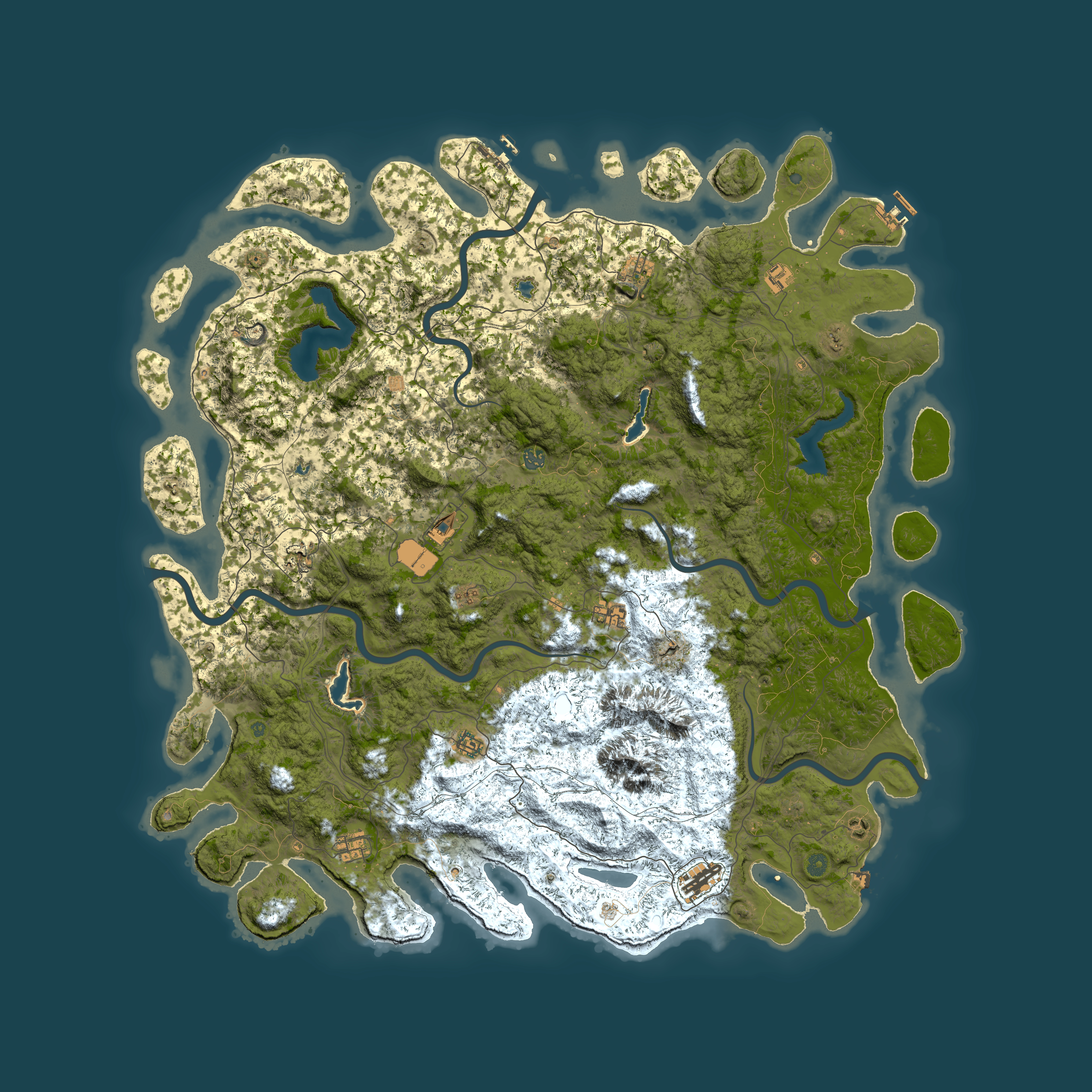 Full top-down render of Rust map seed 1679529841, 5950x5950m