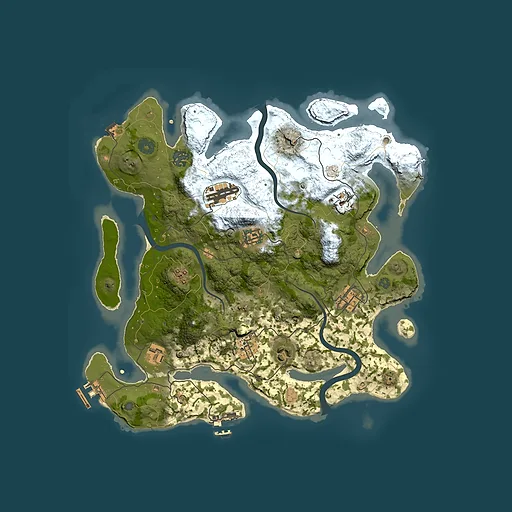 Rust map seed 509832328, 3500x3500m top-down preview