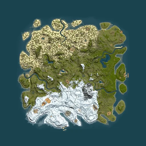 Rust map seed 868838302, 5600x5600m top-down preview