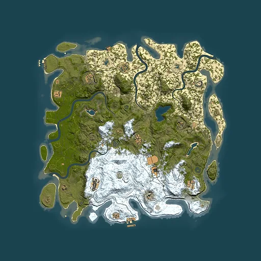 Rust map seed 1158791339, 4950x4950m top-down preview