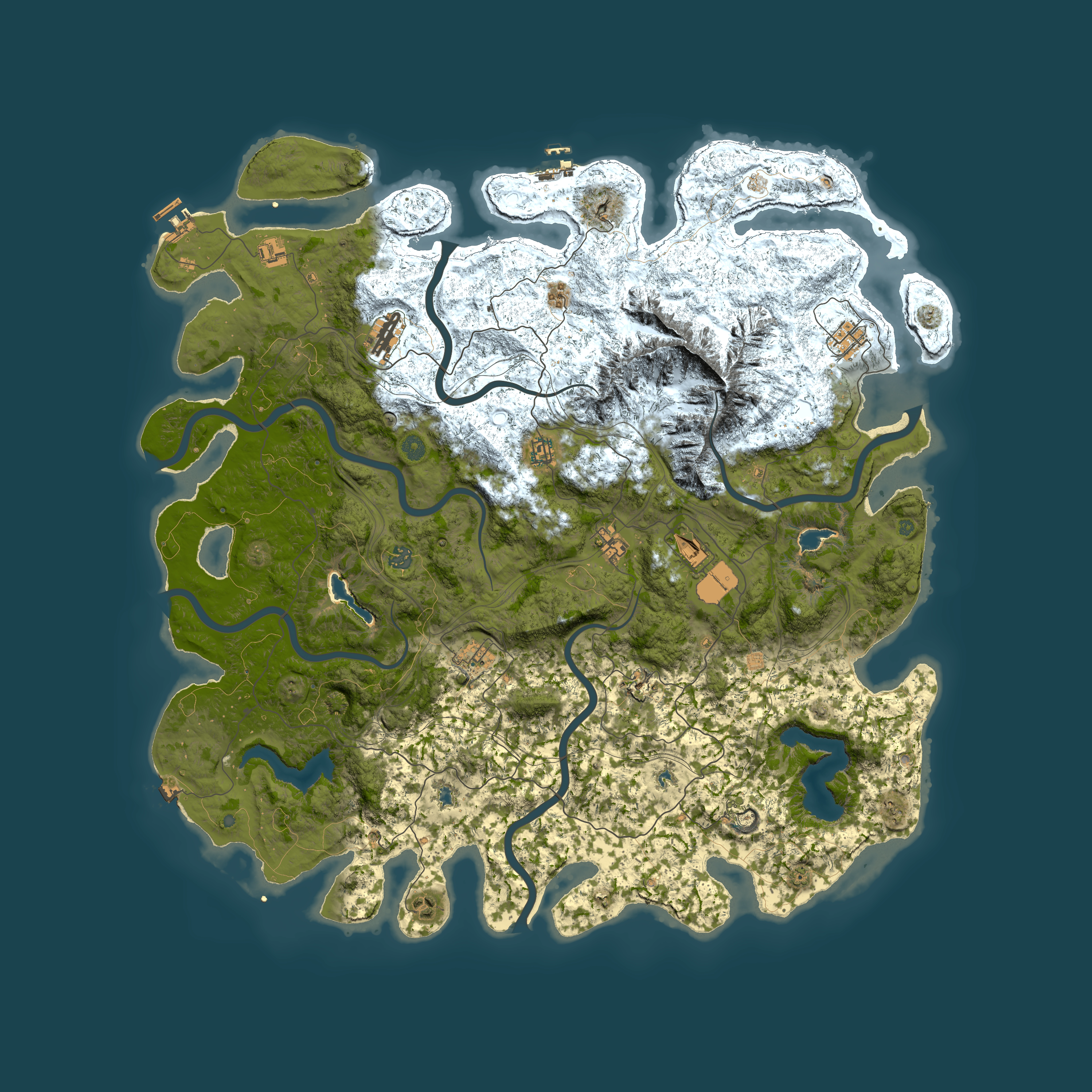 Full top-down render of Rust map seed 1583914663, 5450x5450m