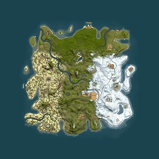 Rust map seed 980146390, 4250x4250m top-down preview