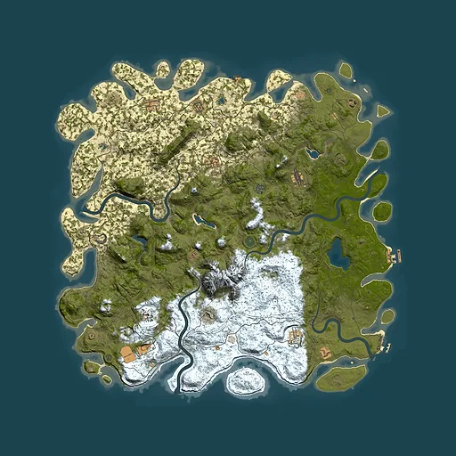 Rust map seed 321894941, 5700x5700m top-down preview
