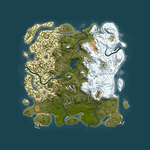 Rust map seed 1950062160, 4550x4550m top-down preview