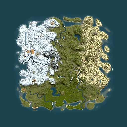 Rust map seed 589311961, 6000x6000m top-down preview