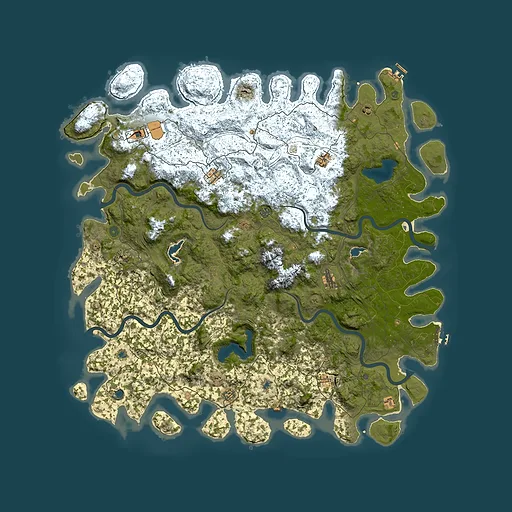Rust map seed 439396547, 5950x5950m top-down preview