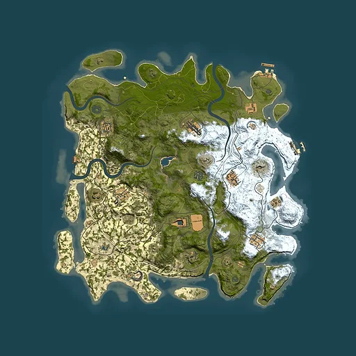 Rust map seed 989237562, 4400x4400m top-down preview