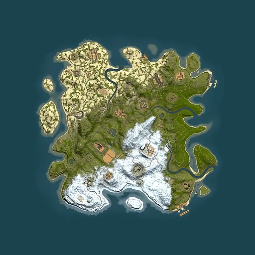 Rust map seed 594916975, 3900x3900m top-down preview