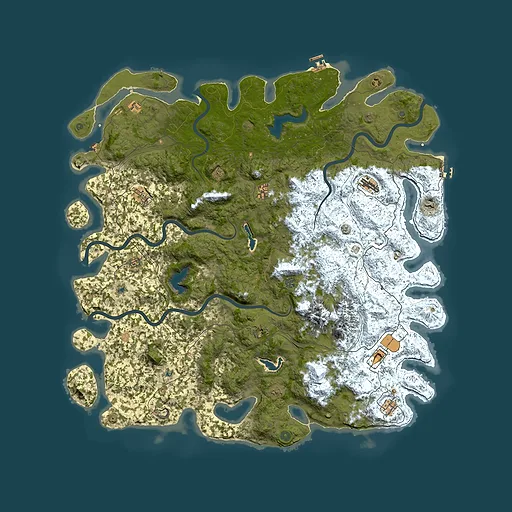 Rust map seed 1292661504, 5950x5950m top-down preview