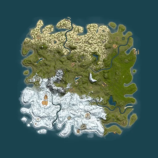 Rust map seed 1157720301, 5800x5800m top-down preview