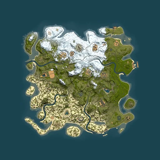 Rust map seed 1890679969, 4250x4250m top-down preview