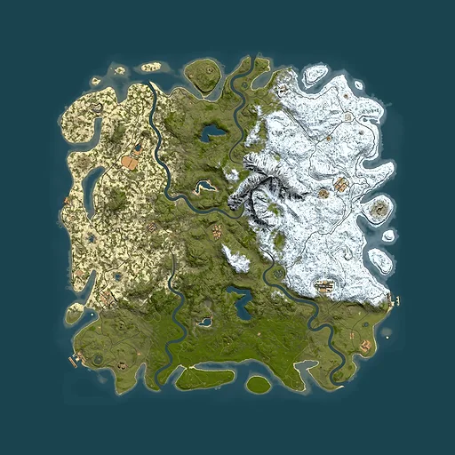 Rust map seed 1791701991, 5950x5950m top-down preview