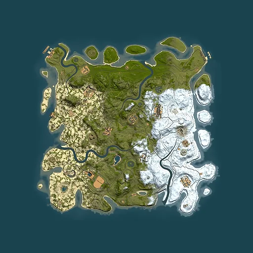 Rust map seed 1935266297, 4450x4450m top-down preview
