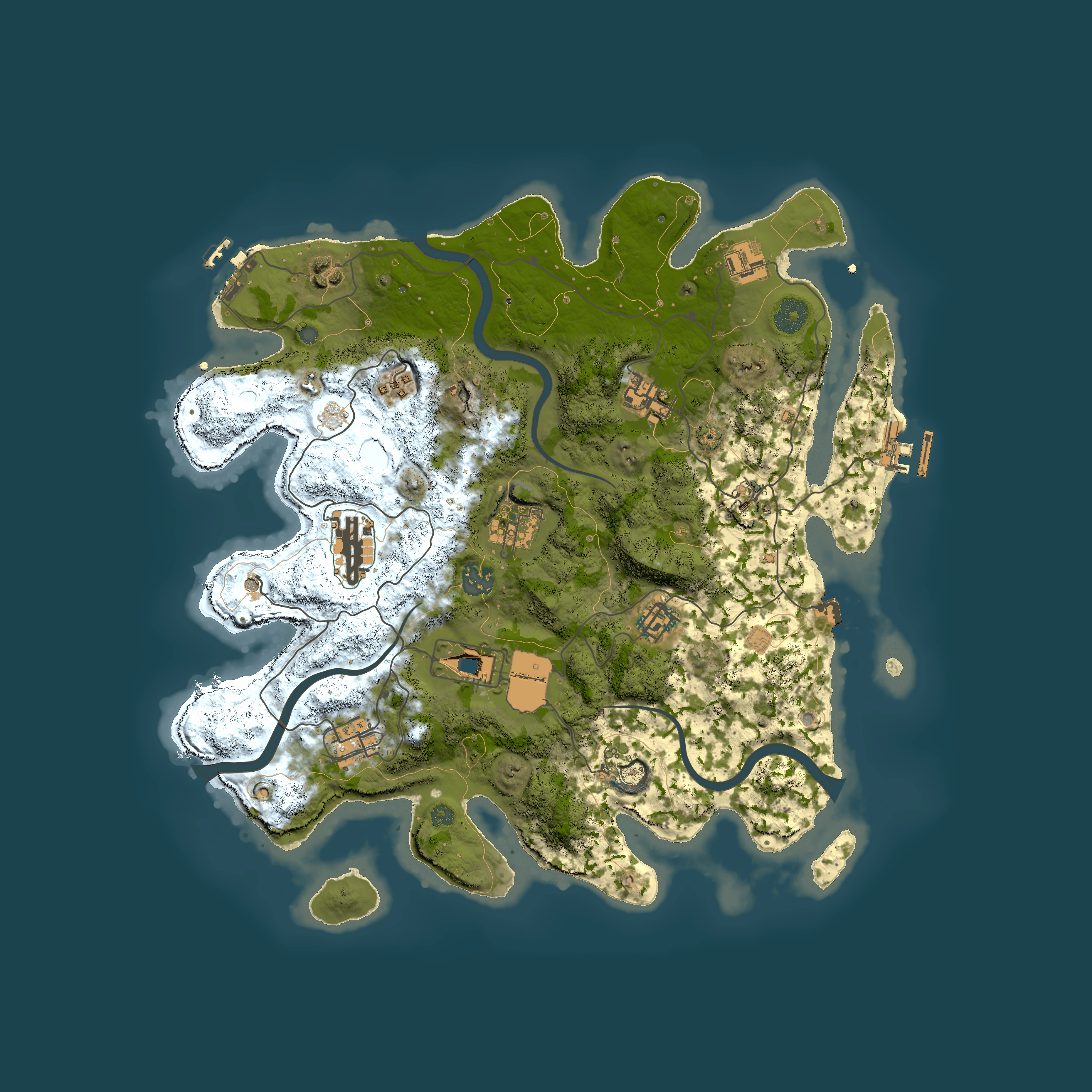 Full top-down render of Rust map seed 2123948396, 3750x3750m