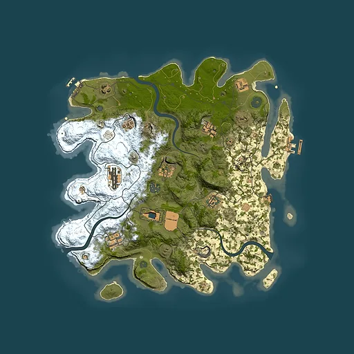 Rust map seed 2123948396, 3750x3750m top-down preview