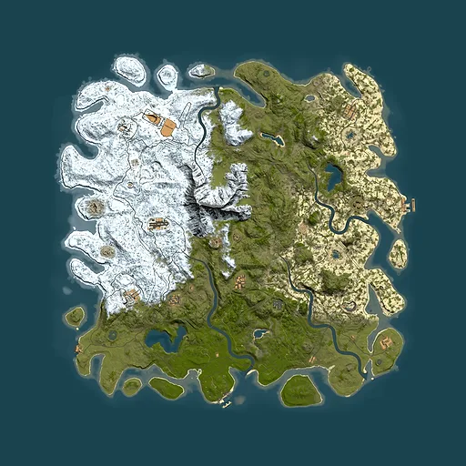 Rust map seed 1010991399, 5800x5800m top-down preview