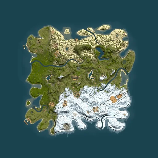 Rust map seed 1970377014, 4550x4550m top-down preview