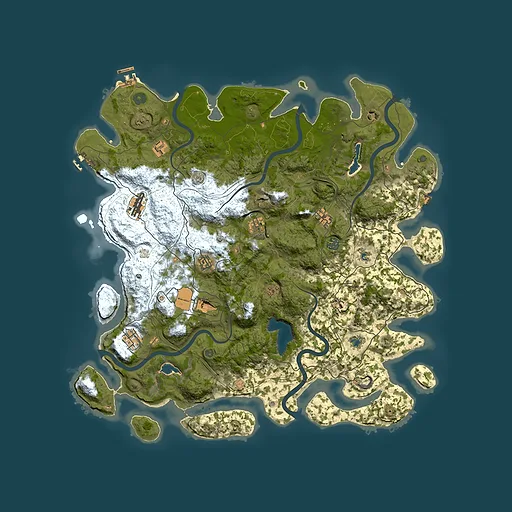 Rust map seed 1203694548, 4800x4800m top-down preview