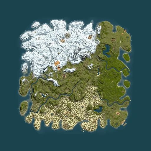 Rust map seed 1494408962, 6000x6000m top-down preview