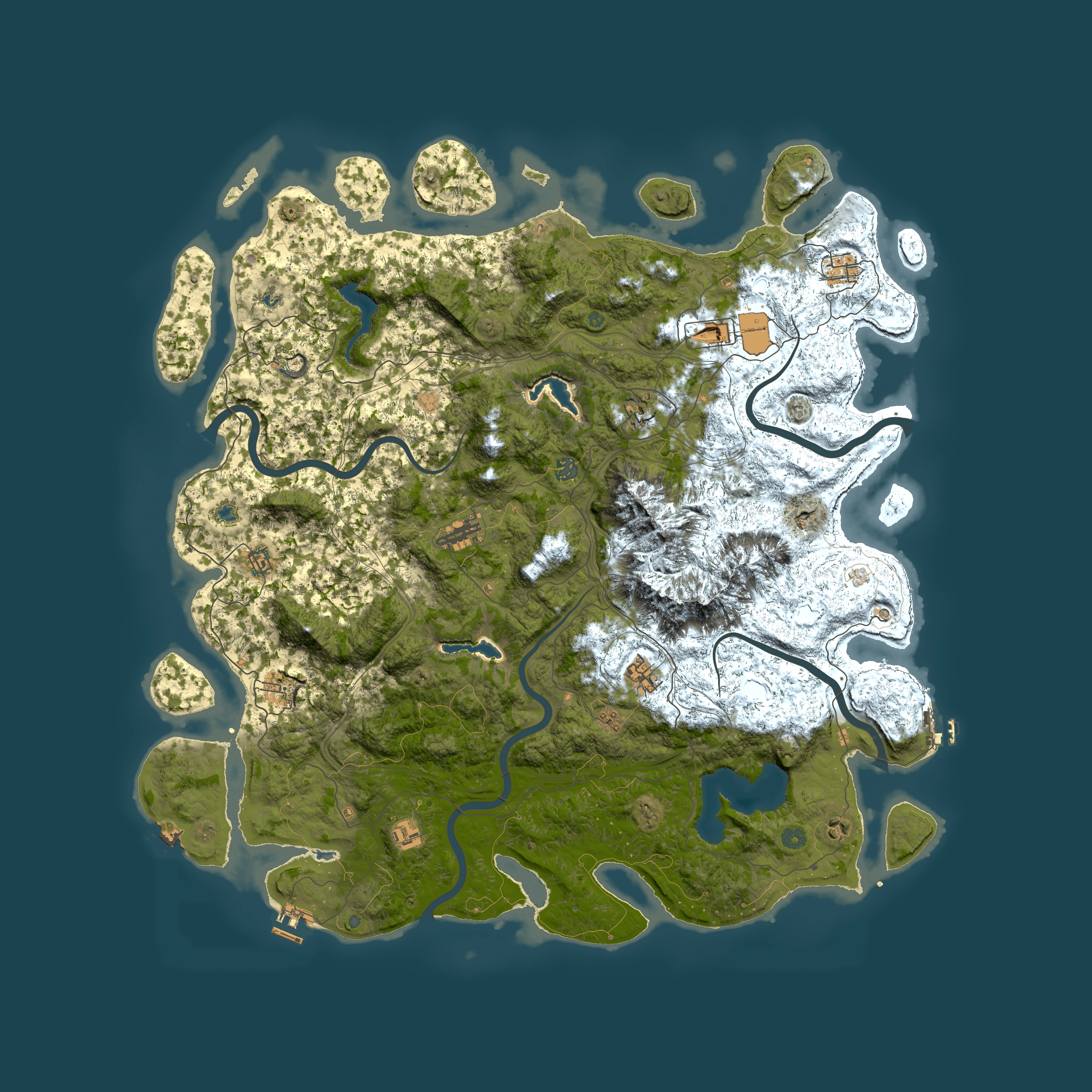Full top-down render of Rust map seed 740454435, 5550x5550m