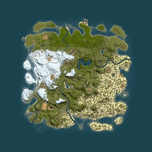 Rust map seed 240133100, 4800x4800m top-down preview