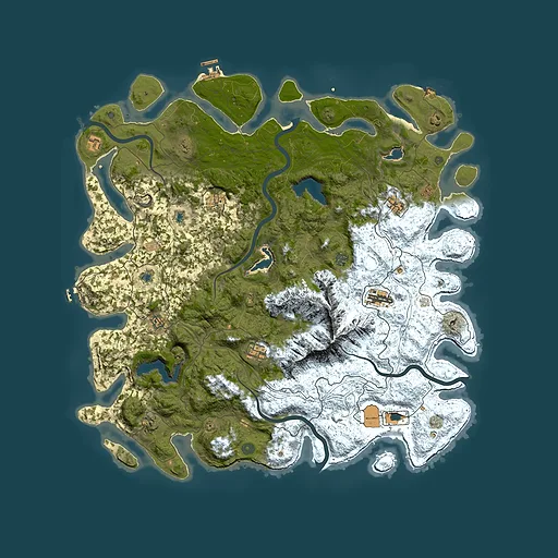 Rust map seed 583330120, 5250x5250m top-down preview