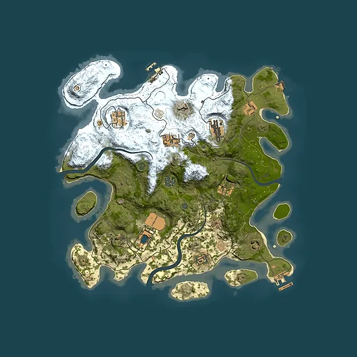 Rust map seed 2144316428, 3600x3600m top-down preview