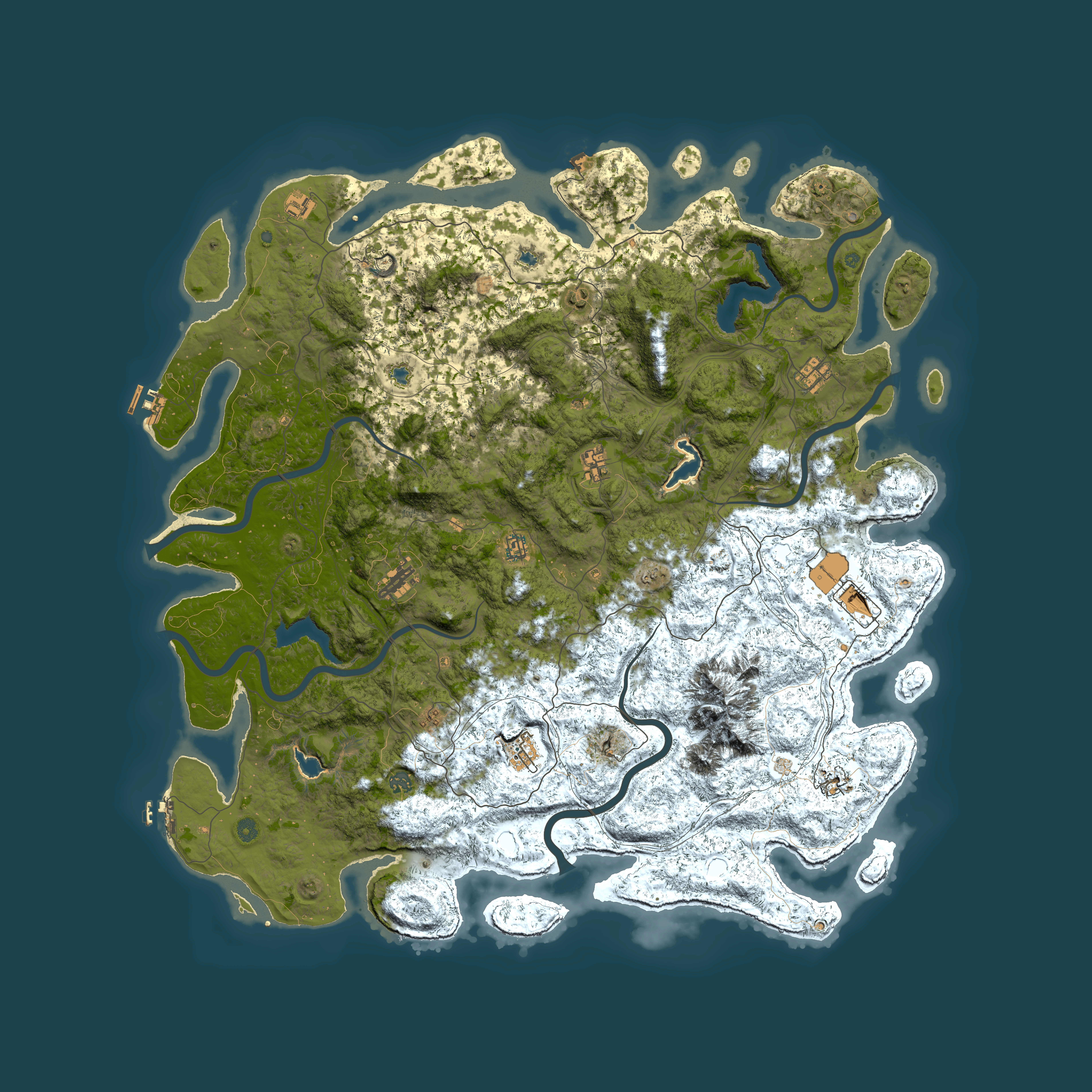 Full top-down render of Rust map seed 683462091, 5800x5800m