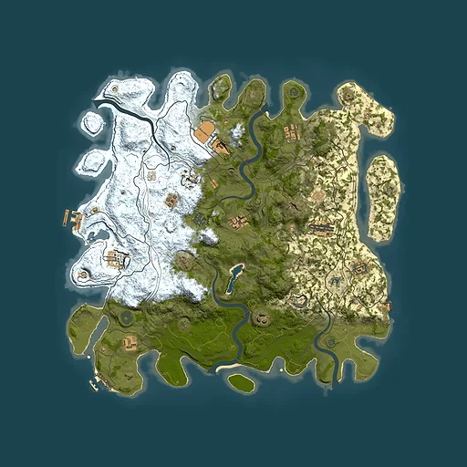 Rust map seed 1548238784, 4450x4450m top-down preview