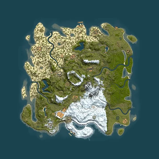 Rust map seed 1283202746, 5050x5050m top-down preview