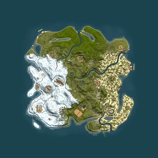Rust map seed 349375600, 3950x3950m top-down preview