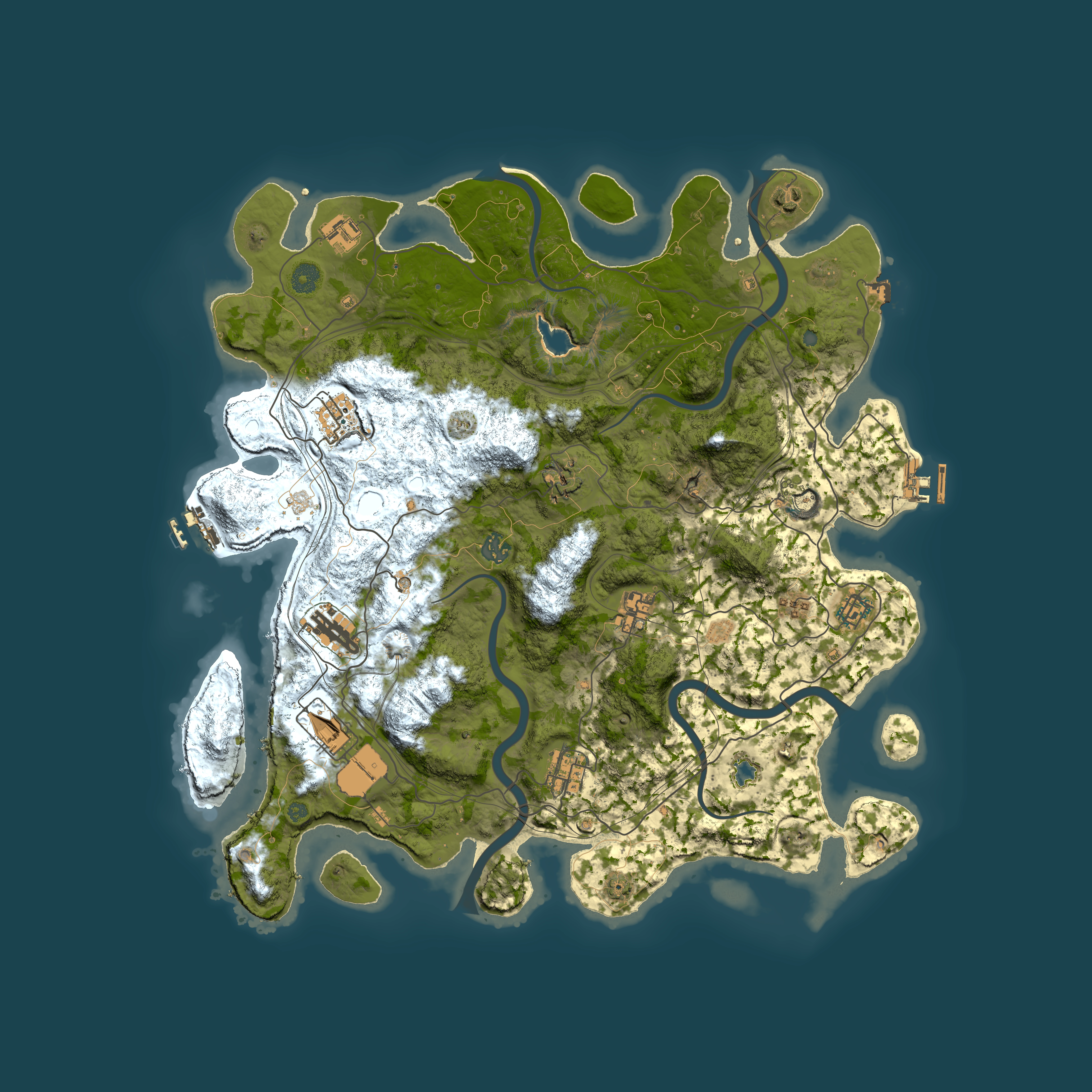 Full top-down render of Rust map seed 97668344, 4400x4400m