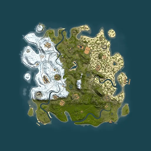 Rust map seed 215706535, 4300x4300m top-down preview