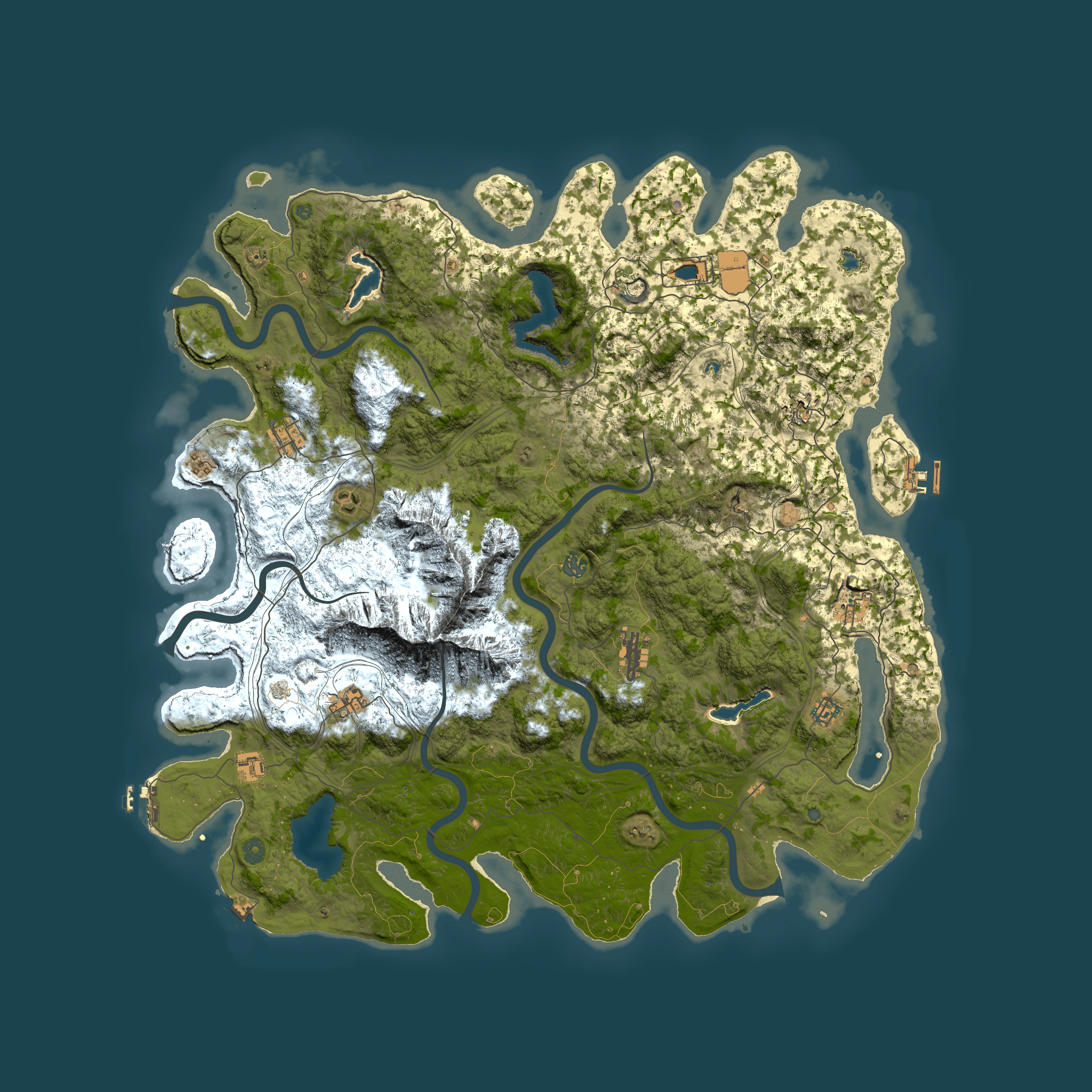 Full top-down render of Rust map seed 68590550, 5300x5300m