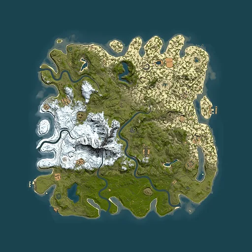 Rust map seed 68590550, 5300x5300m top-down preview