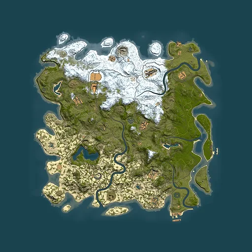 Rust map seed 1607683005, 4850x4850m top-down preview