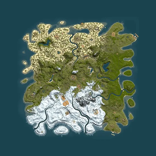 Rust map seed 1385669512, 5450x5450m top-down preview