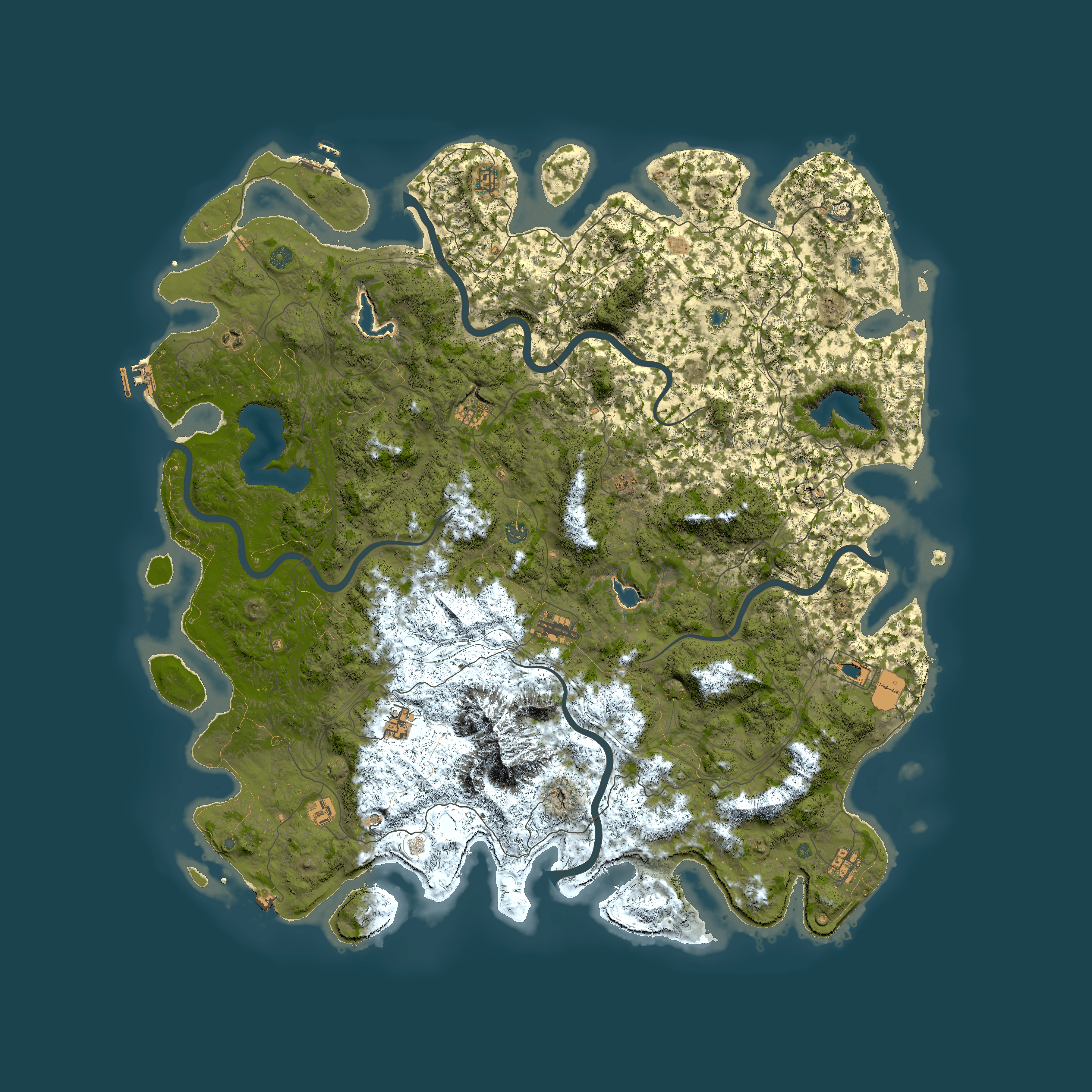 Full top-down render of Rust map seed 876171092, 5950x5950m