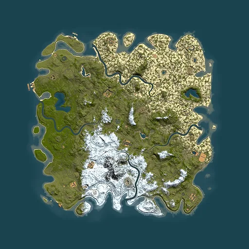 Rust map seed 876171092, 5950x5950m top-down preview