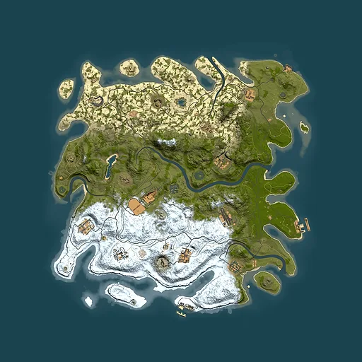 Rust map seed 1901327174, 4400x4400m top-down preview