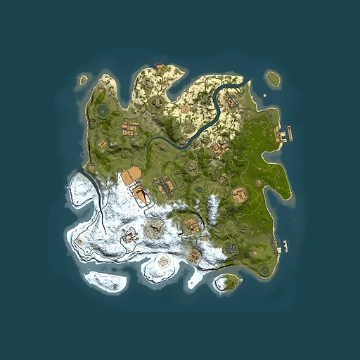Rust map seed 2112098689, 3500x3500m top-down preview