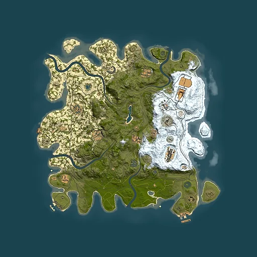 Rust map seed 2060097511, 4350x4350m top-down preview