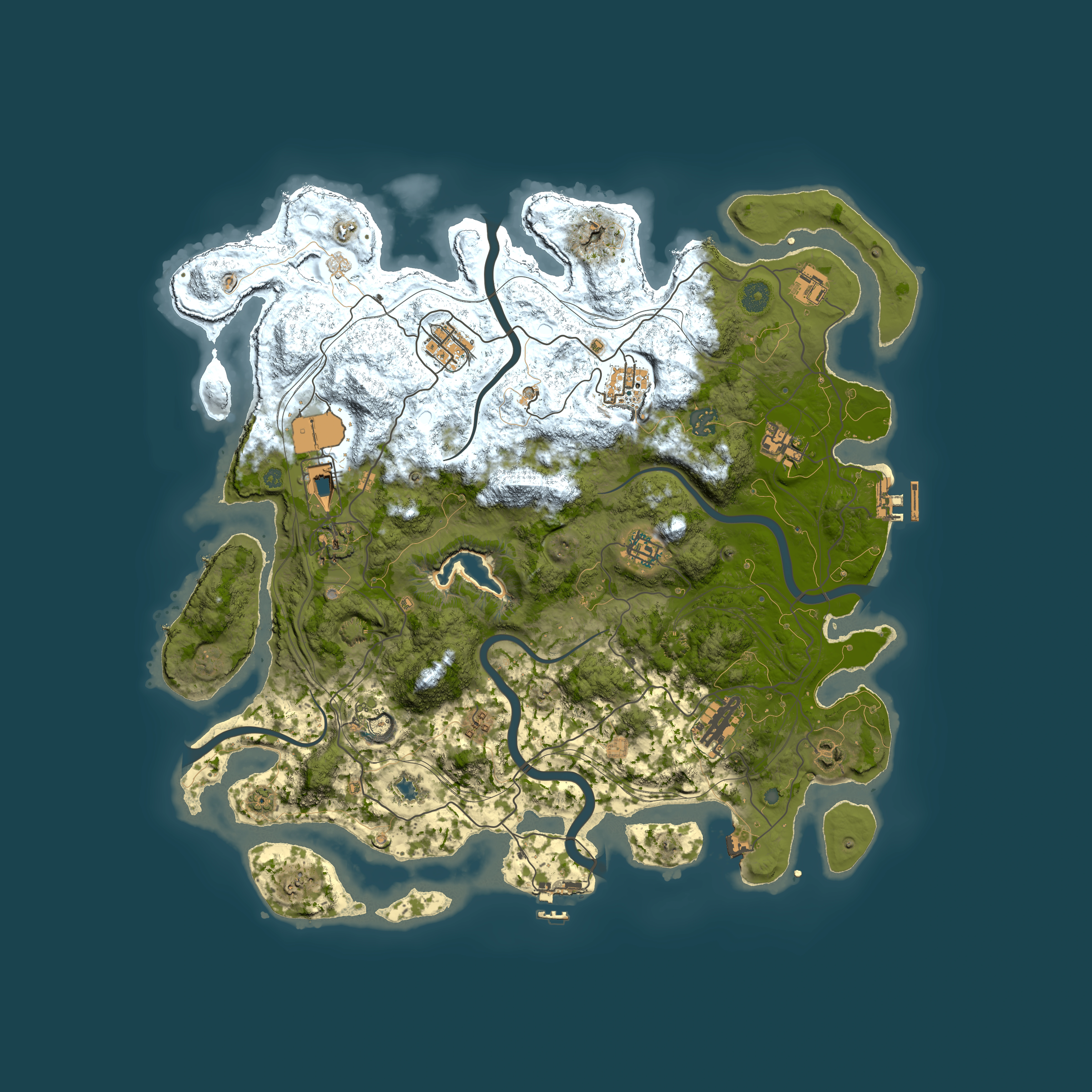 Full top-down render of Rust map seed 801221620, 4300x4300m