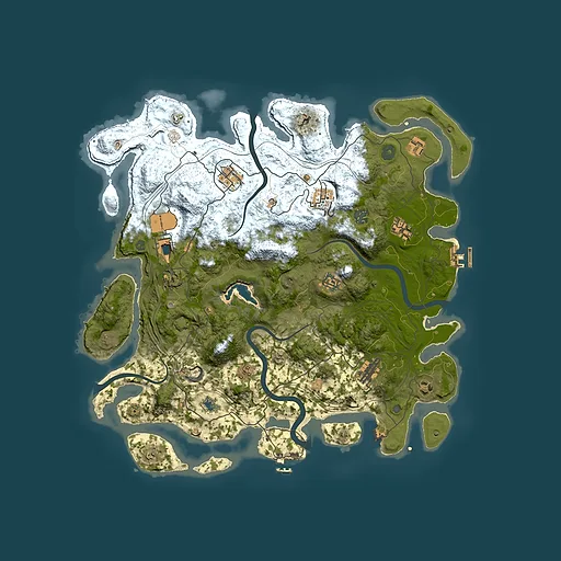 Rust map seed 801221620, 4300x4300m top-down preview